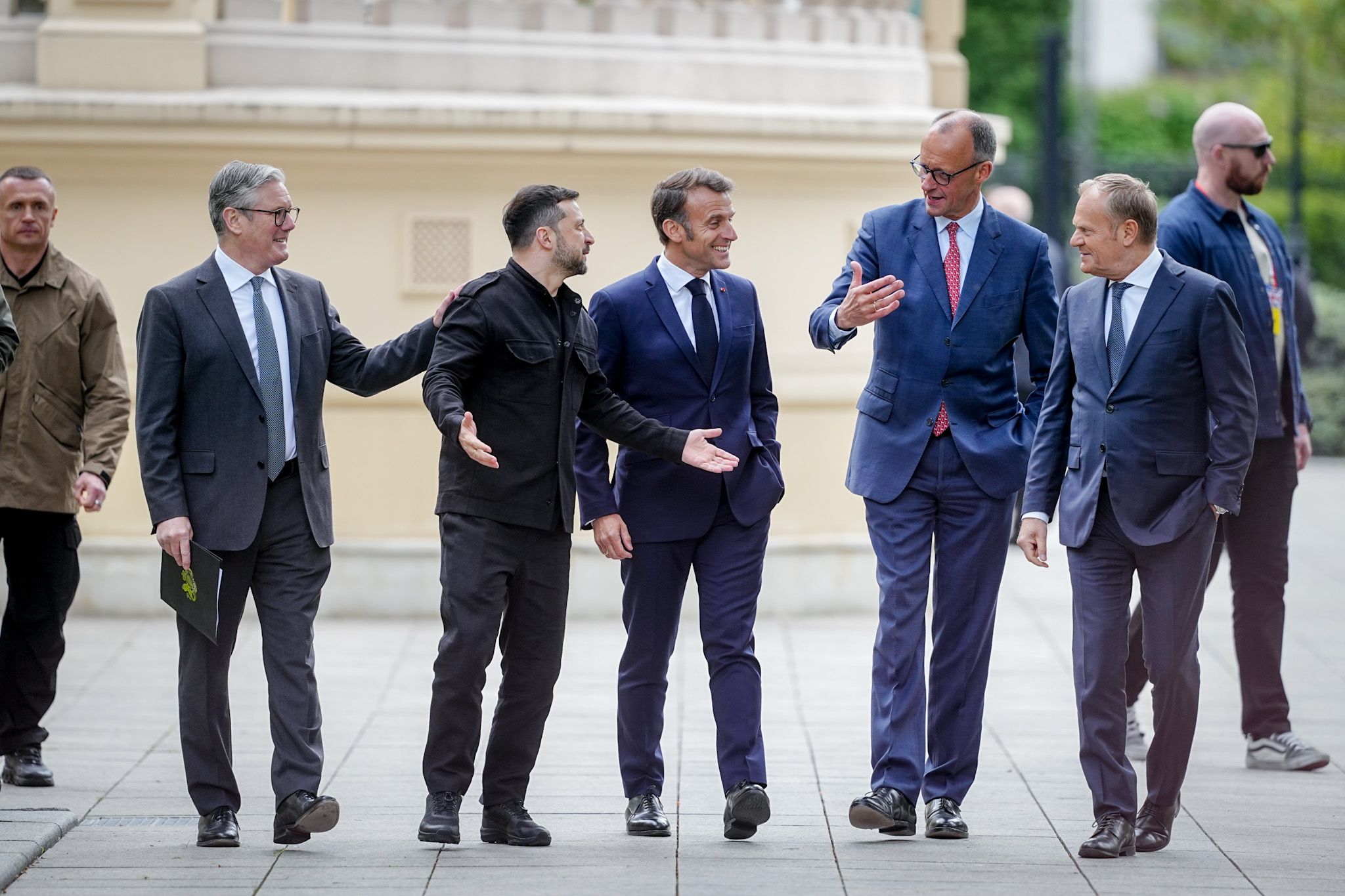 Merz with European leaders in Kiev
